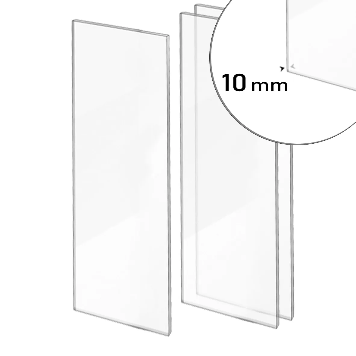 policarbonat compact transparent 10mm 1025 x 3050 mm