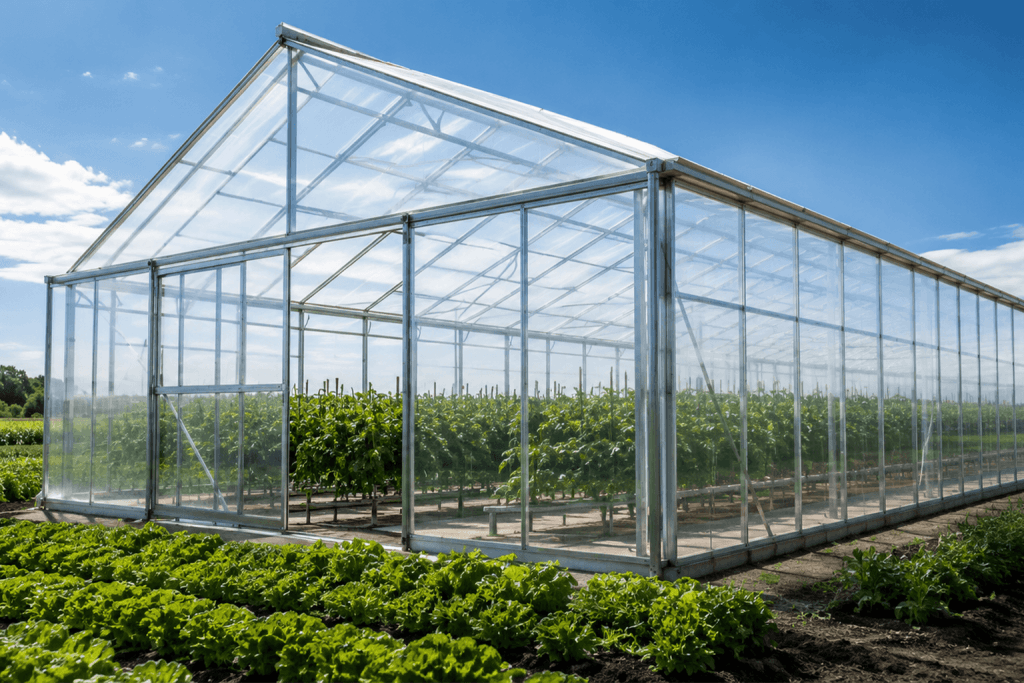 policarbonat compact UV in agricultura