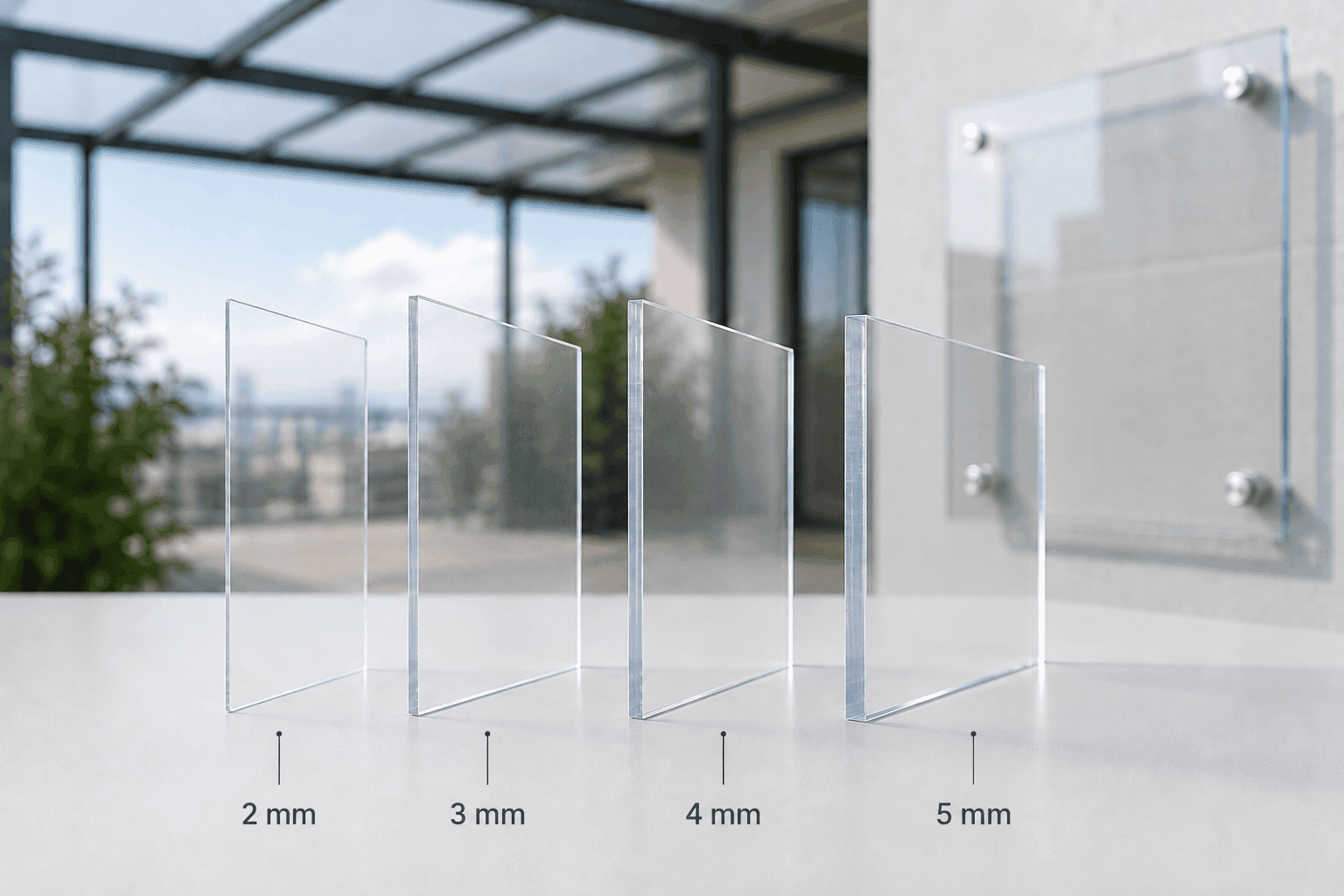 Policarbonat compact transparent 2, 3, 4 sau 5 mm: ce grosime alegi în funcție de proiect?