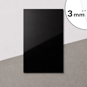 Placă Bond negru RAL 9005, 3mm 1500 × 3050 mm