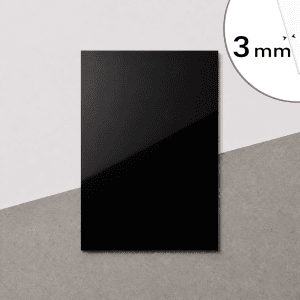 Placă Bond negru RAL 9005, 3mm 2000 × 3050 mm
