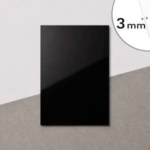 Placă Bond negru RAL 9005, 3mm 2000 × 3050 mm