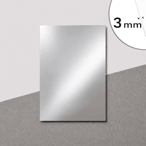 placa aluminiu compozit bond oglinda argintie