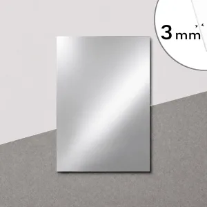 placa aluminiu compozit bond oglinda argintie